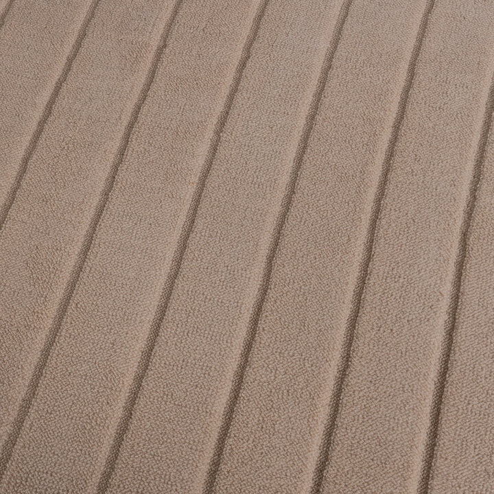 Runder Teppich Wohnzimmer - Charm Arches Beige