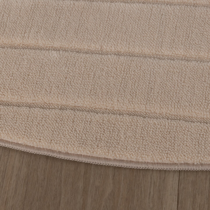Runder Teppich Wohnzimmer - Charm Arches Beige