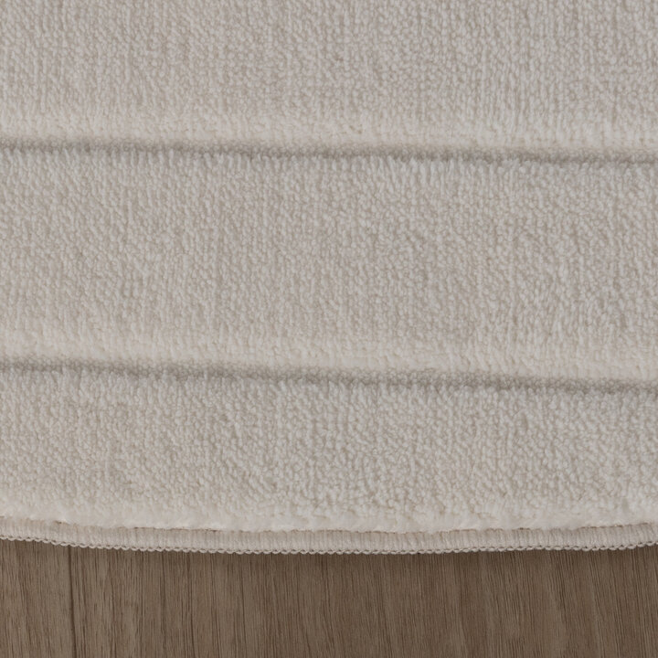 Runder Teppich Wohnzimmer - Charm Arches Weiß