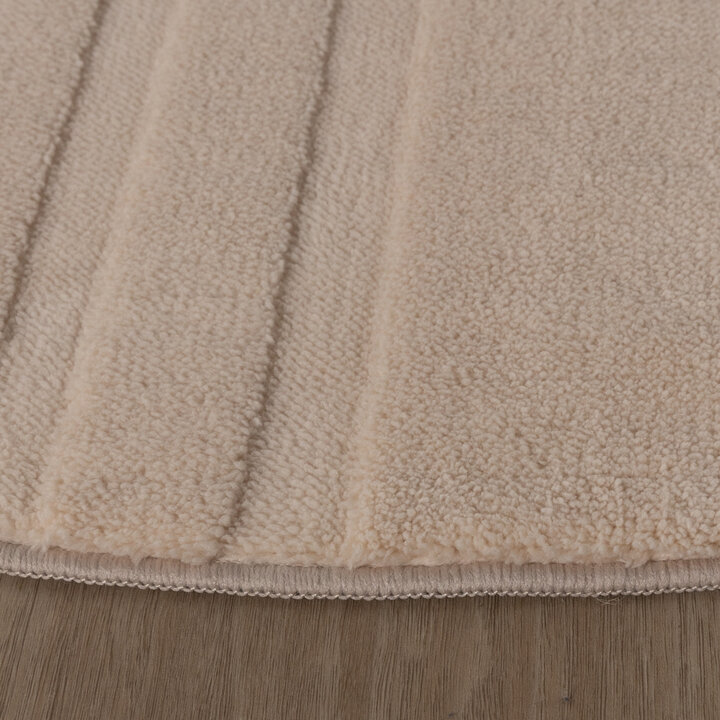 Runder Teppich Wohnzimmer - Charm Curves Beige
