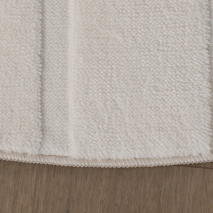 Runder Teppich Wohnzimmer - Charm Curves Weiß