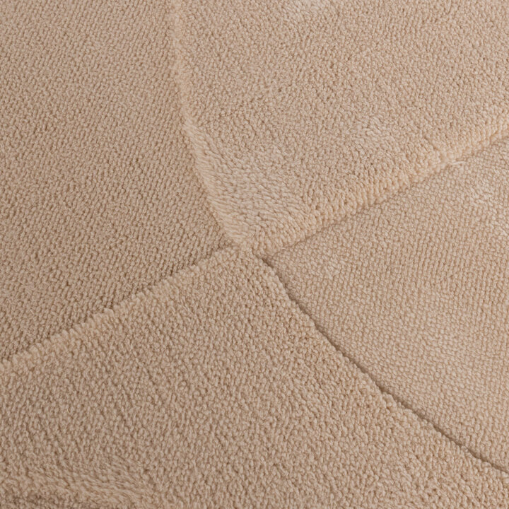 Teppich Wohnzimmer - Charm Circles Beige