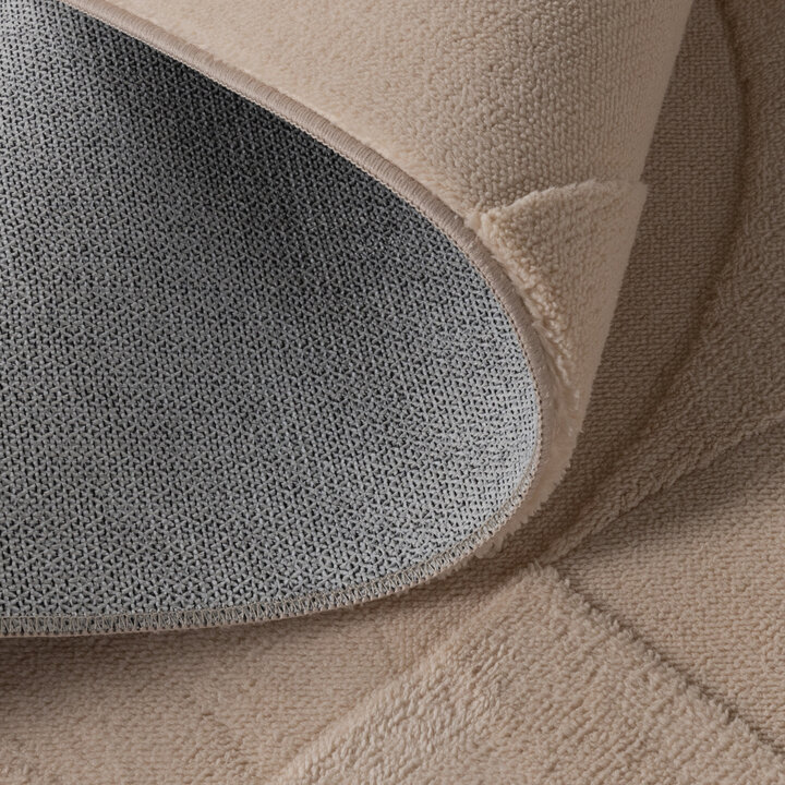 Teppich Wohnzimmer - Charm Circles Beige