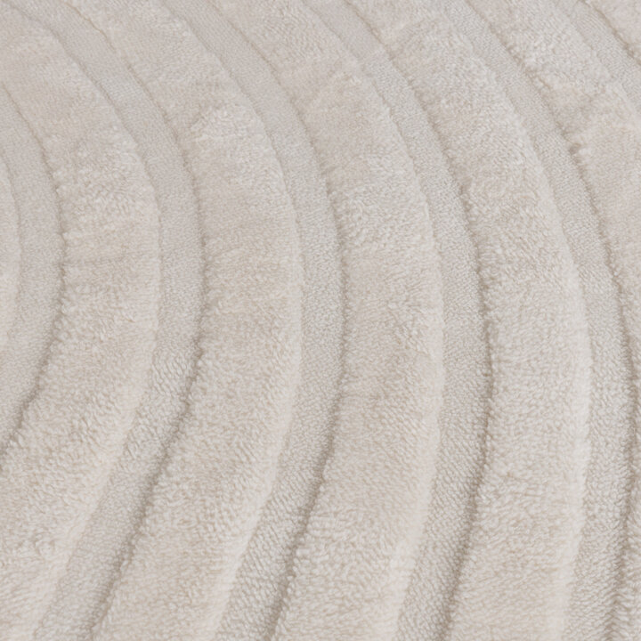 Teppich Wohnzimmer - Charm Curves Weiß