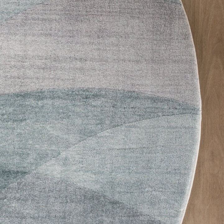 Moderner Teppich Rund - Field Grün