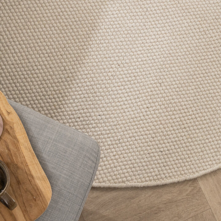 Wollteppich Rund - Bliss Creme