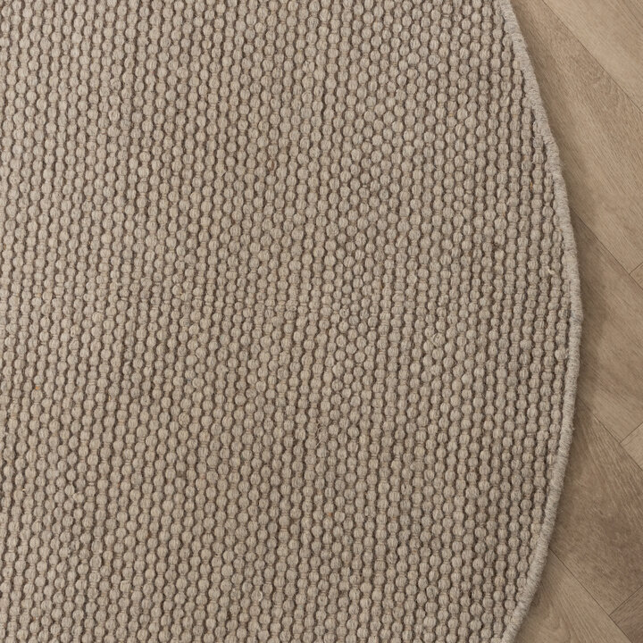 Wollteppich Rund - Bliss Beige Braun