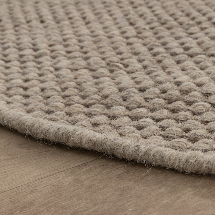 Wollteppich Rund - Bliss Beige Braun