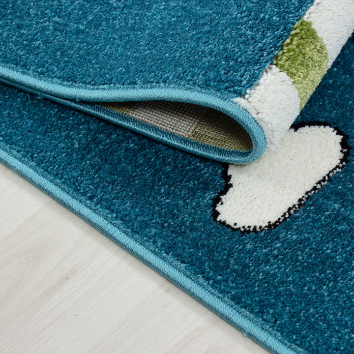 Kinderteppich Pirat - Mila Blau/Grün