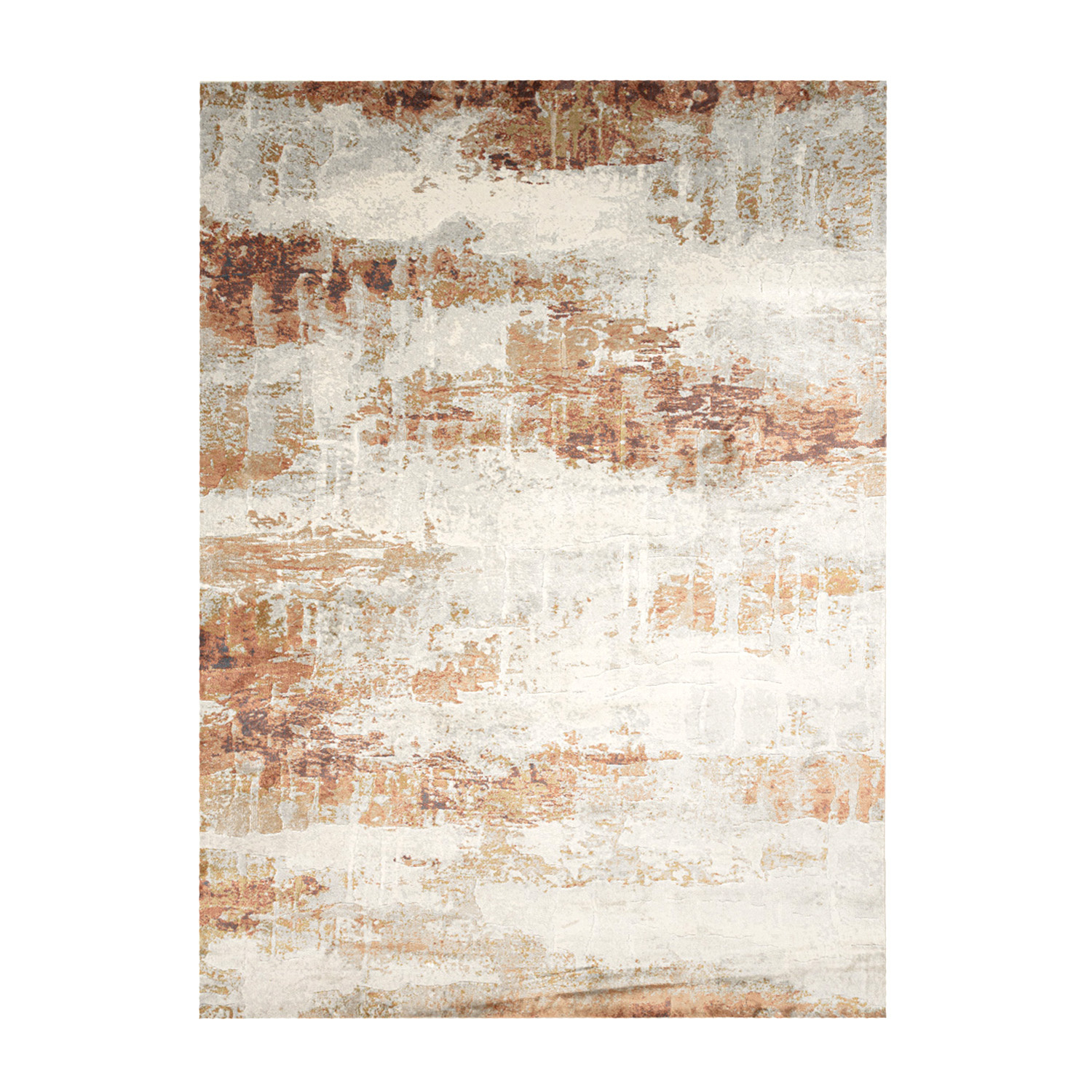 Designer Teppich - Marnix Grunge Creme Terrakotta - sfeer