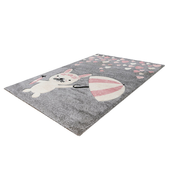Kinderzimmer Teppich - Atlantic Kaninchen Rosa