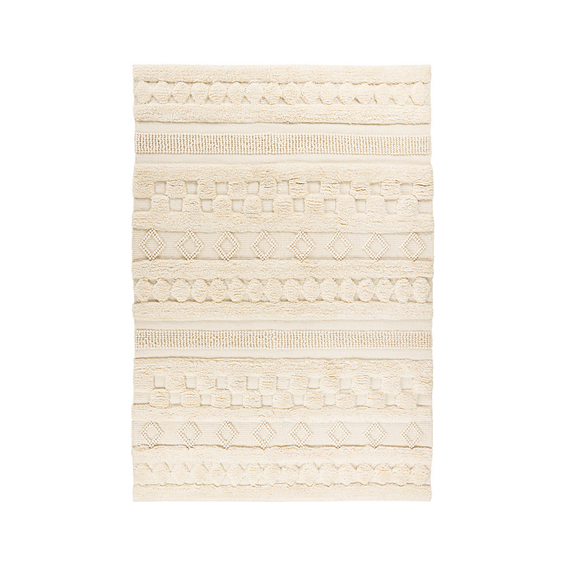 Boho Teppich - Basai 125 Beige - sfeer