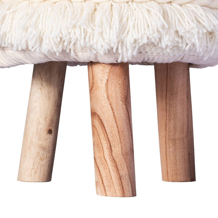 Boho Hocker - Basai 525 Creme