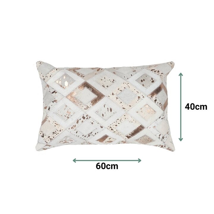 Leder Kissen - Soul 110 Elfenbein