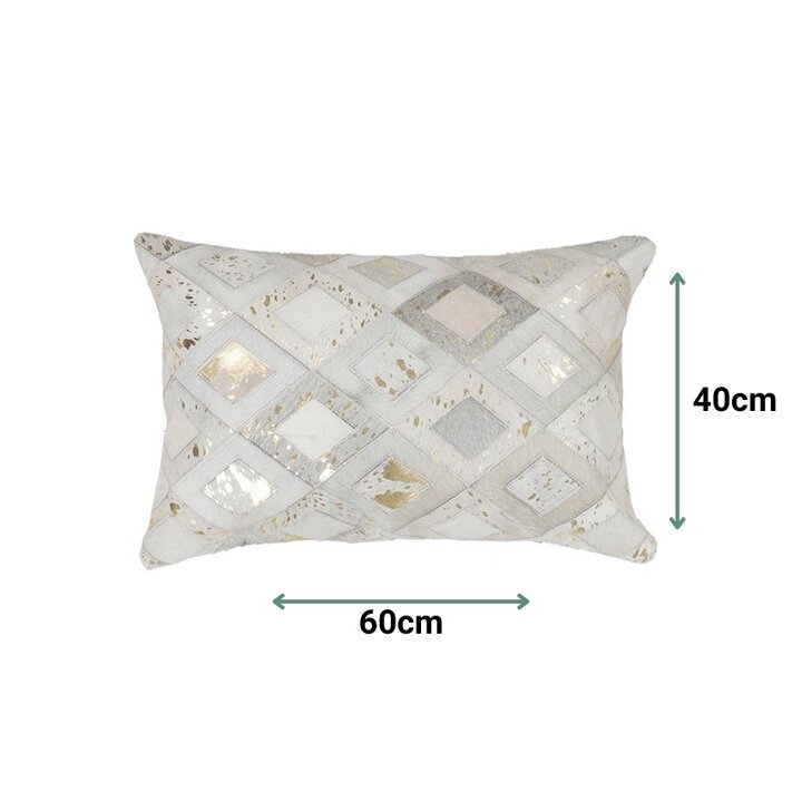 Leder Kissen - Soul 110 Elfenbein Gold