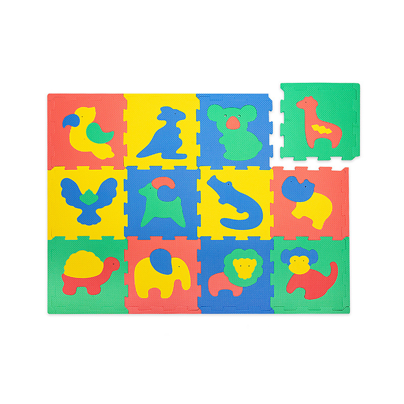 Foam Puzzlematte - Sam Safari Bunt - sfeer
