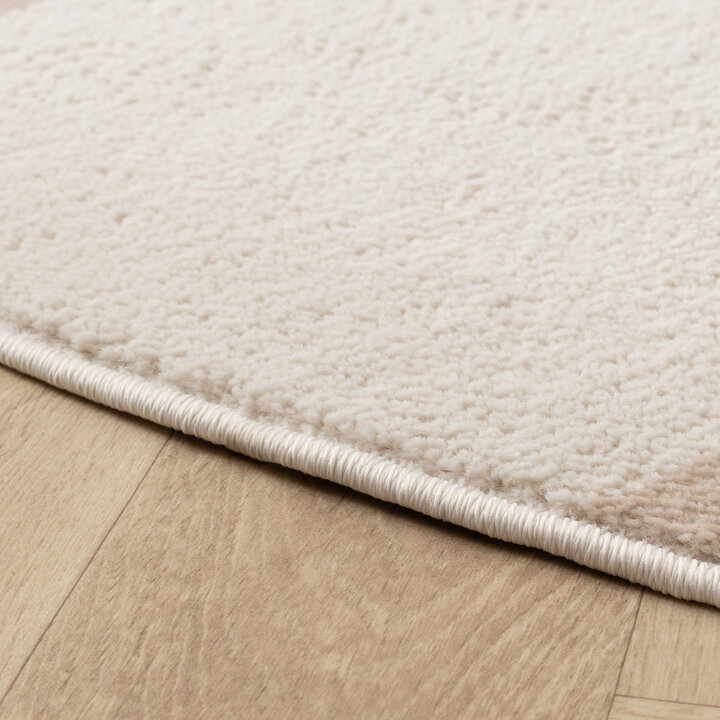 Skandinavischer Teppich Rund - Aurora Shapes Beige