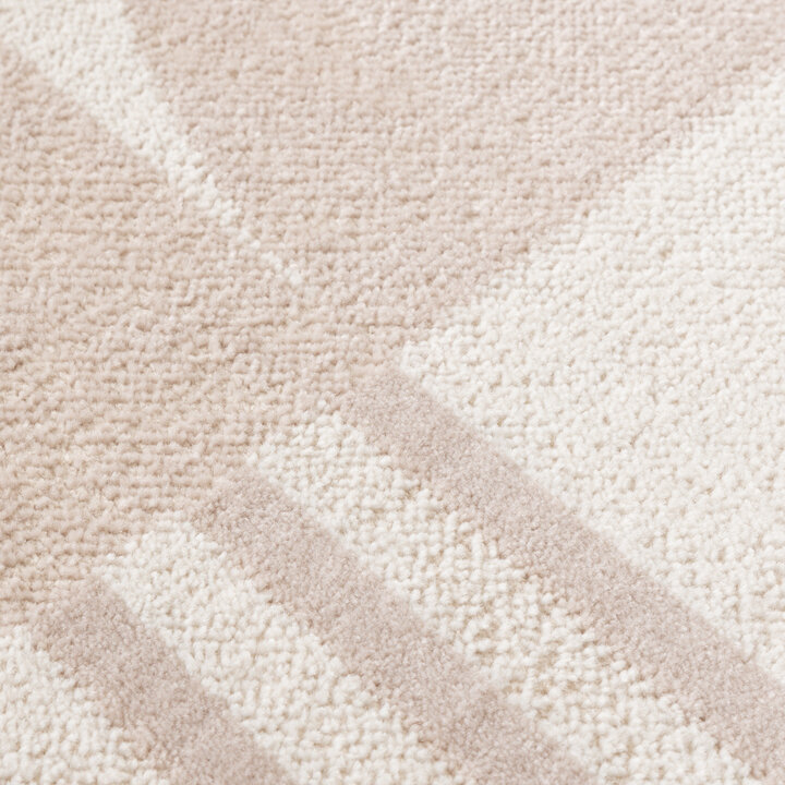 Skandinavischer Teppich Rund - Aurora Circles Beige