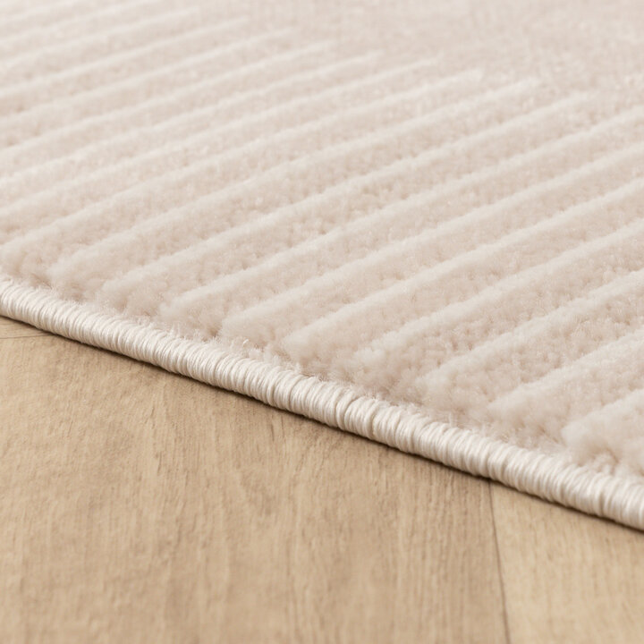 Skandinavischer Teppich - Aurora Shapes Beige