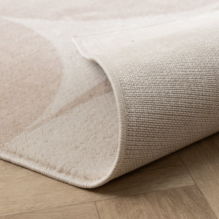 Skandinavischer Teppich - Aurora Circles Beige