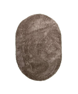 Shaggy Teppich Oval - Blaze Taupe