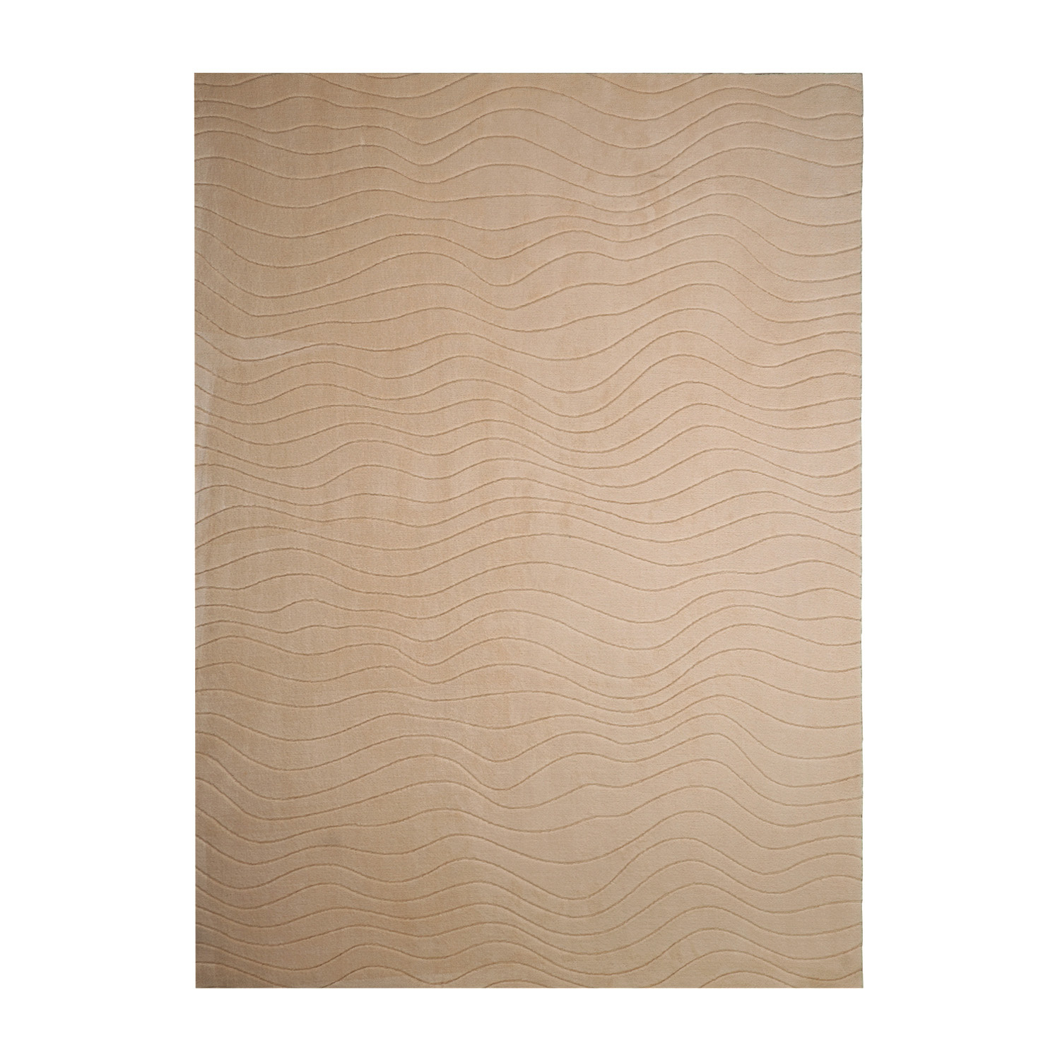 Teppich Wohnzimmer - Charm Waves Beige - sfeer