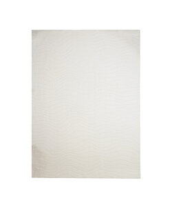 Teppich Wohnzimmer - Charm Waves Weiß