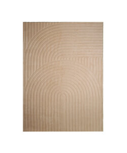 Teppich Wohnzimmer - Charm Curves Beige