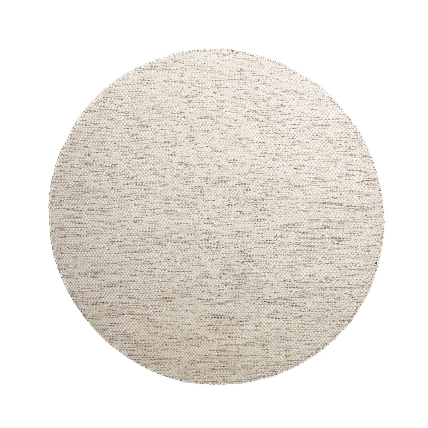 Wollteppich Rund- Bliss Beige Meliert - sfeer