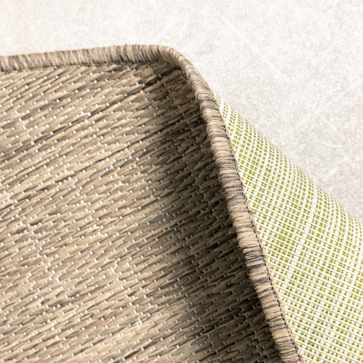 In- & Outdoor Teppich Rund - Malta Melange Natur