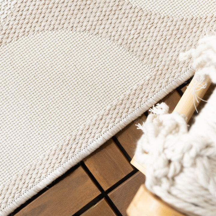 Outdoor Teppich - Capri Circles Beige Creme 