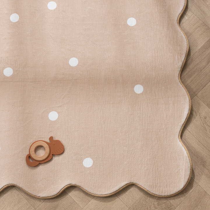 Teppich Kinderzimmer - Cloudy Dots Beige