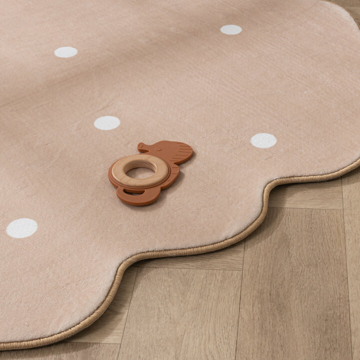 Teppich Kinderzimmer - Cloudy Dots Beige