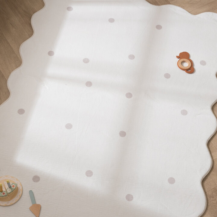 Teppich Kinderzimmer - Cloudy Dots Weiß