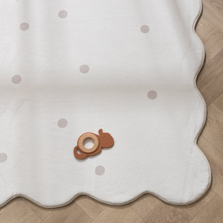Teppich Kinderzimmer - Cloudy Dots Weiß