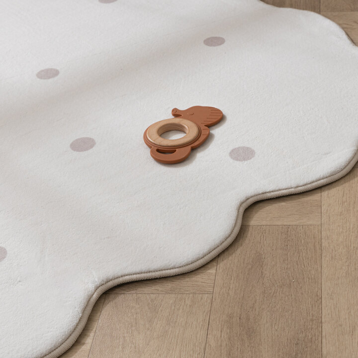 Teppich Kinderzimmer - Cloudy Dots Weiß