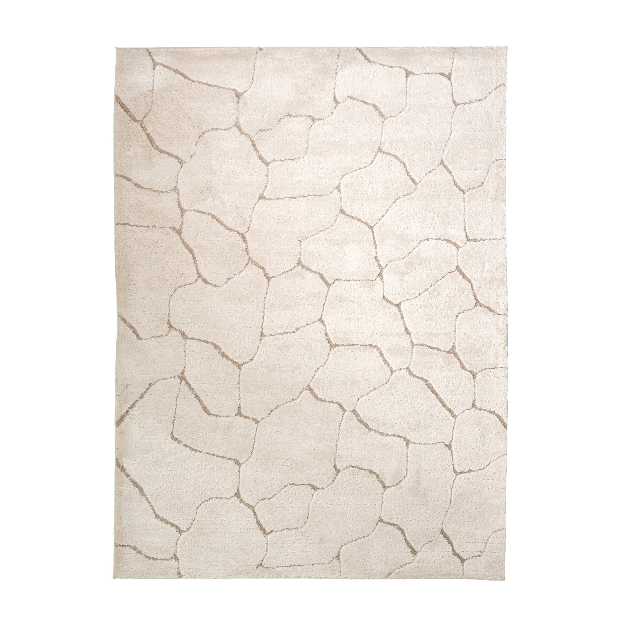 Teppich Wohnzimmer - Yune Stone Creme - sfeer