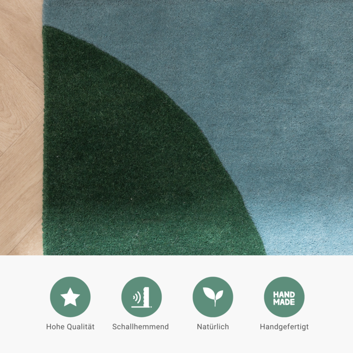 Wollteppich Abstrakt - Clarice Bunt