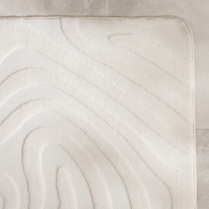 Badteppich - Cassie Shapes Weiß