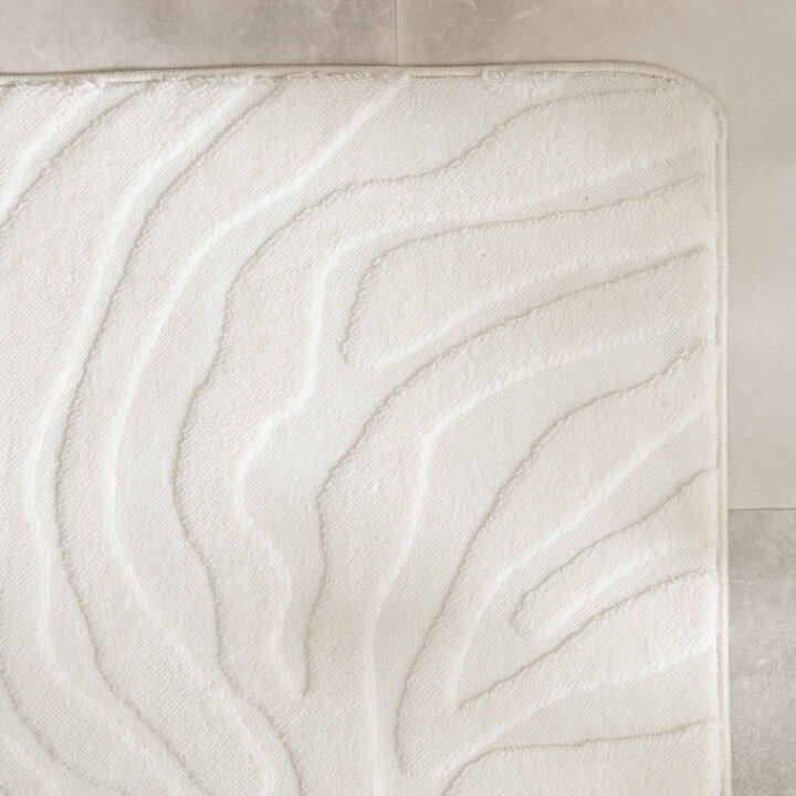Badteppich - Cassie Zebra Weiß