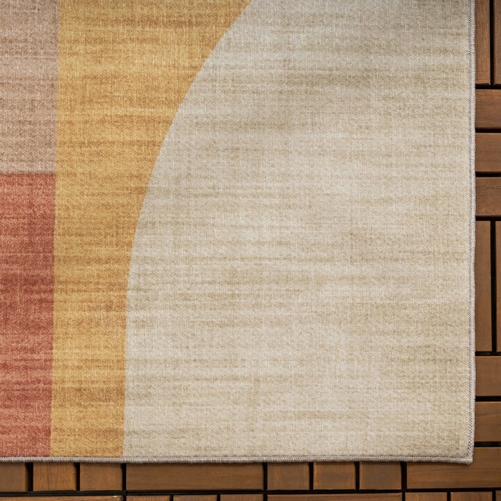 Gartenteppich Abstrakt - Groovy Shapes Bunt