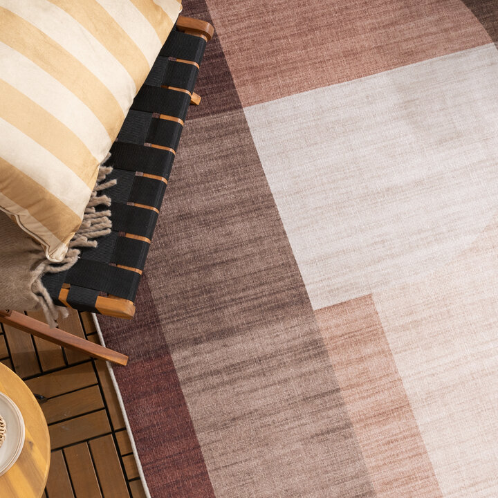 Gartenteppich Abstrakt - Groovy Shapes Creme Terra