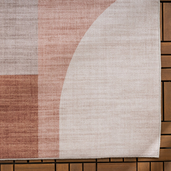 Gartenteppich Abstrakt - Groovy Shapes Creme Terra