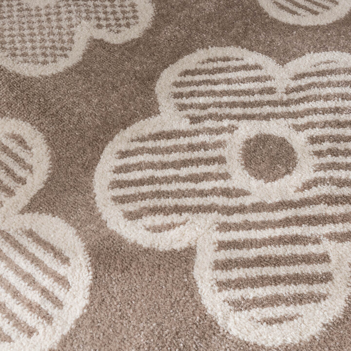 Teppich Kinderzimmer - Bowie Blume Taupe