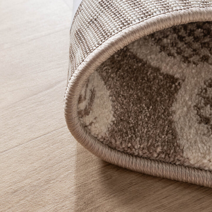 Teppich Kinderzimmer - Bowie Blume Taupe