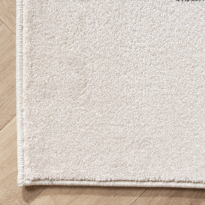 Teppich Kinderzimmer - Bowie Auto Creme