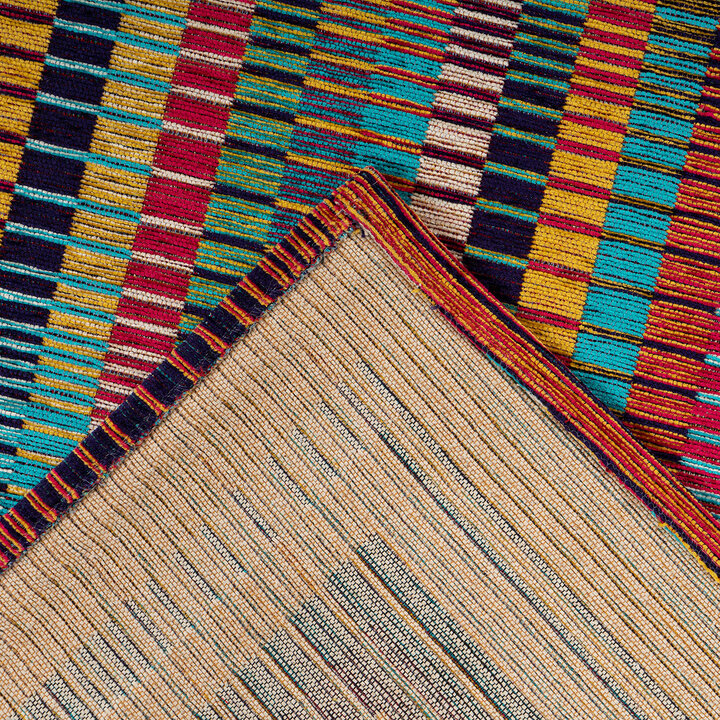 Teppich Wohnzimmer - Patty Border 125 Bunt