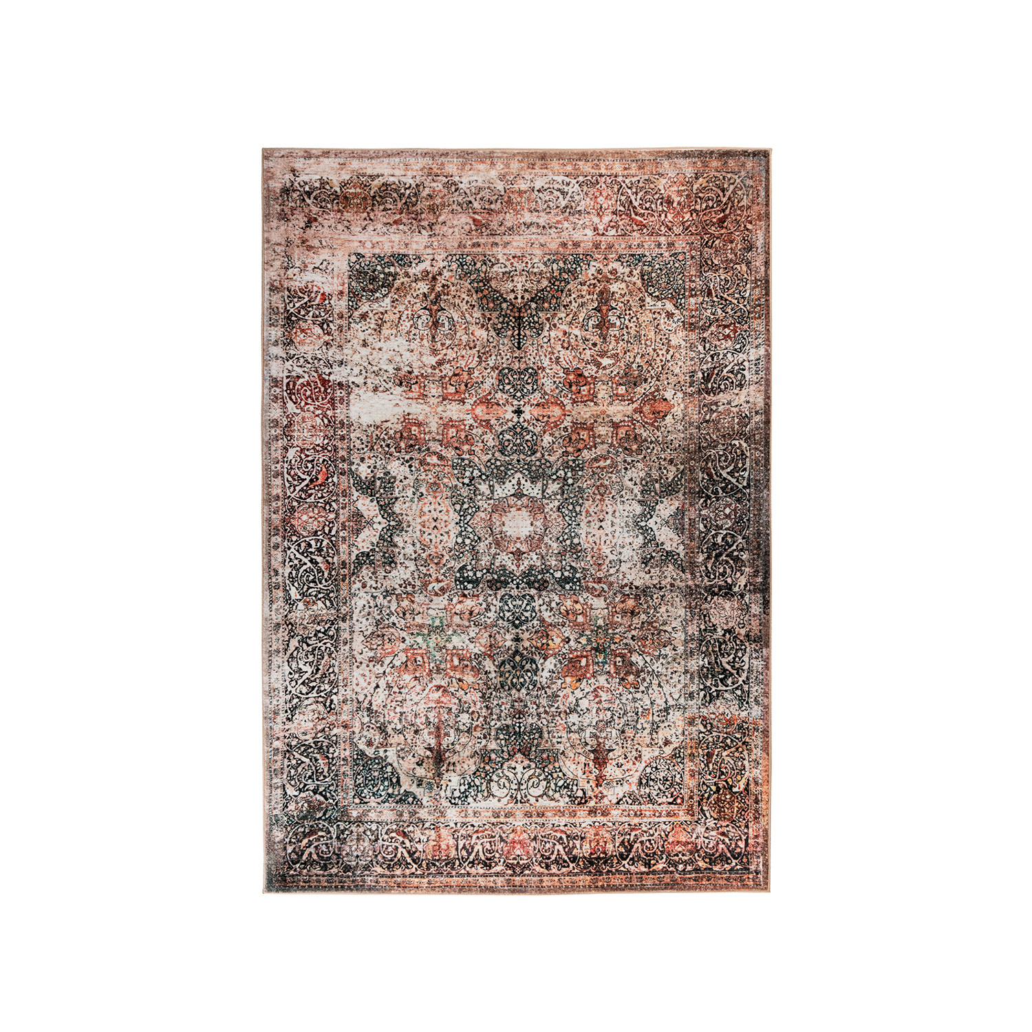 Orientteppich - Sarah Medaillon 200 Rot Schwarz - sfeer