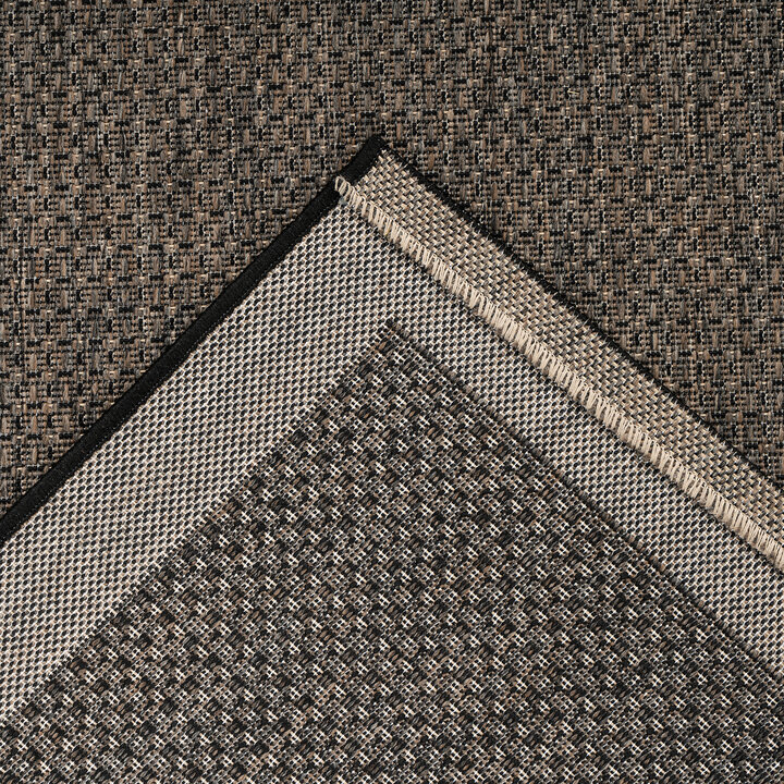 In- & Outdoor Teppich - Swash Border 100 Braun