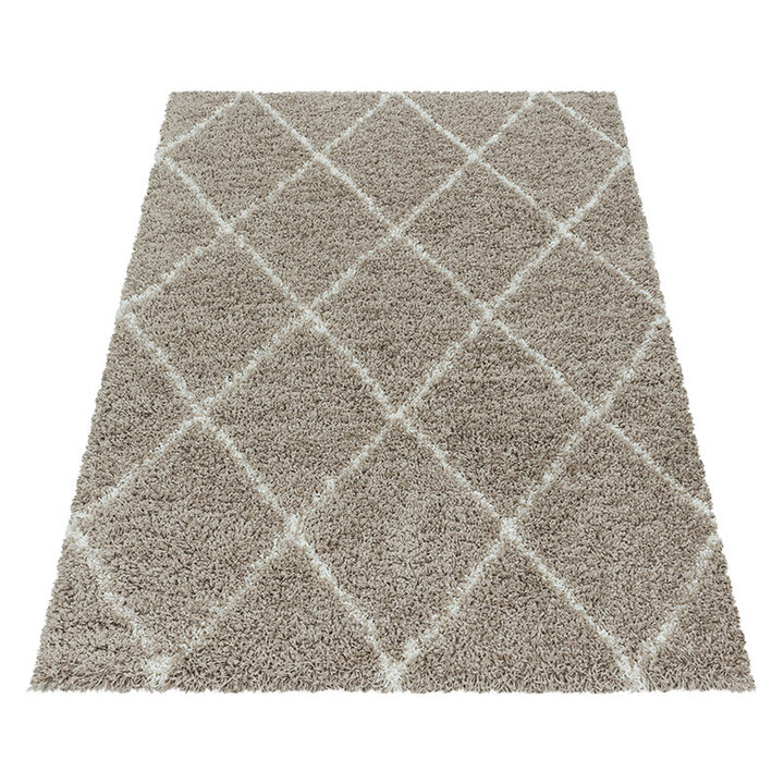 Berberteppich - Agadir Lines Beige Creme 